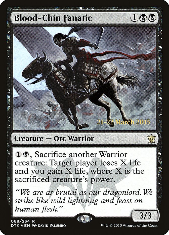Blood-Chin Fanatic PDTK-88S Dragons of Tarkir Promos Magic card