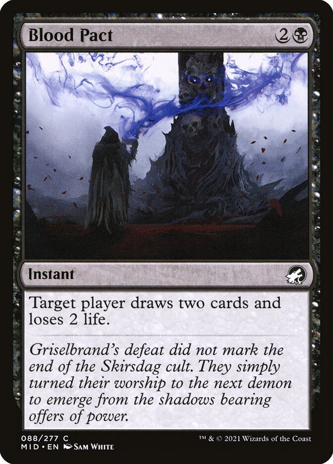 Blood Pact MID-88 Innistrad: Midnight Hunt Magic card