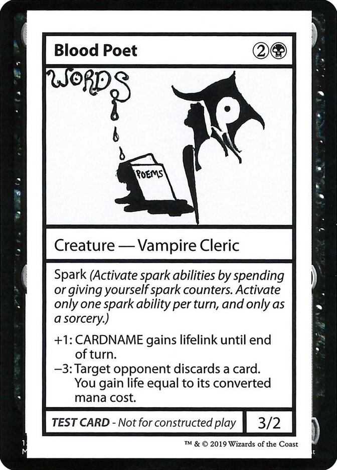 Blood Poet CMB2-34 Mystery Booster Playtest Cards 2021 Magic card