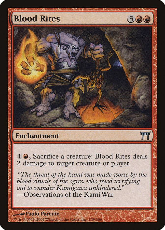 Blood Rites CHK-159 Champions of Kamigawa Magic card