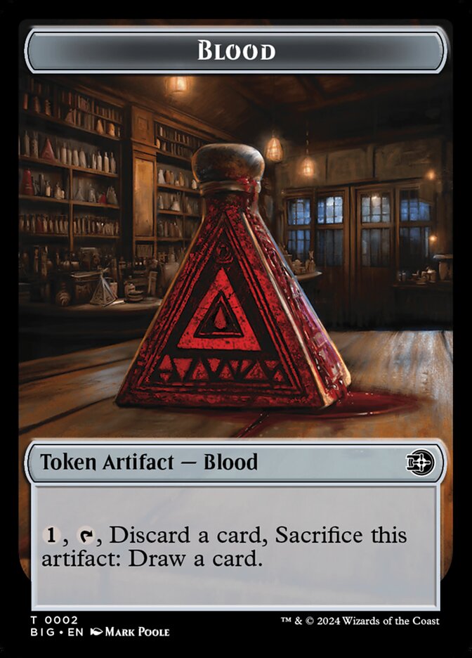 Blood TBIG-2 The Big Score Tokens Magic card
