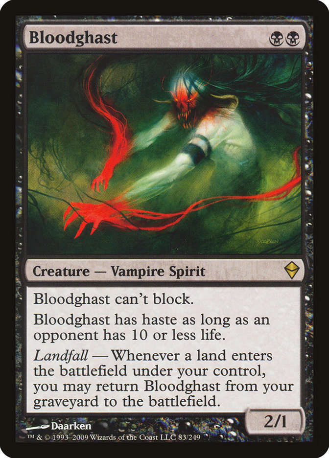 Bloodghast ZEN-83 Zendikar Magic card