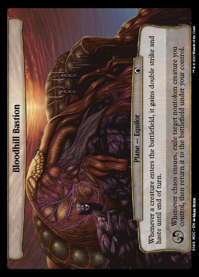 Bloodhill Bastion MOC-140 March of the Machine Commander Magic card