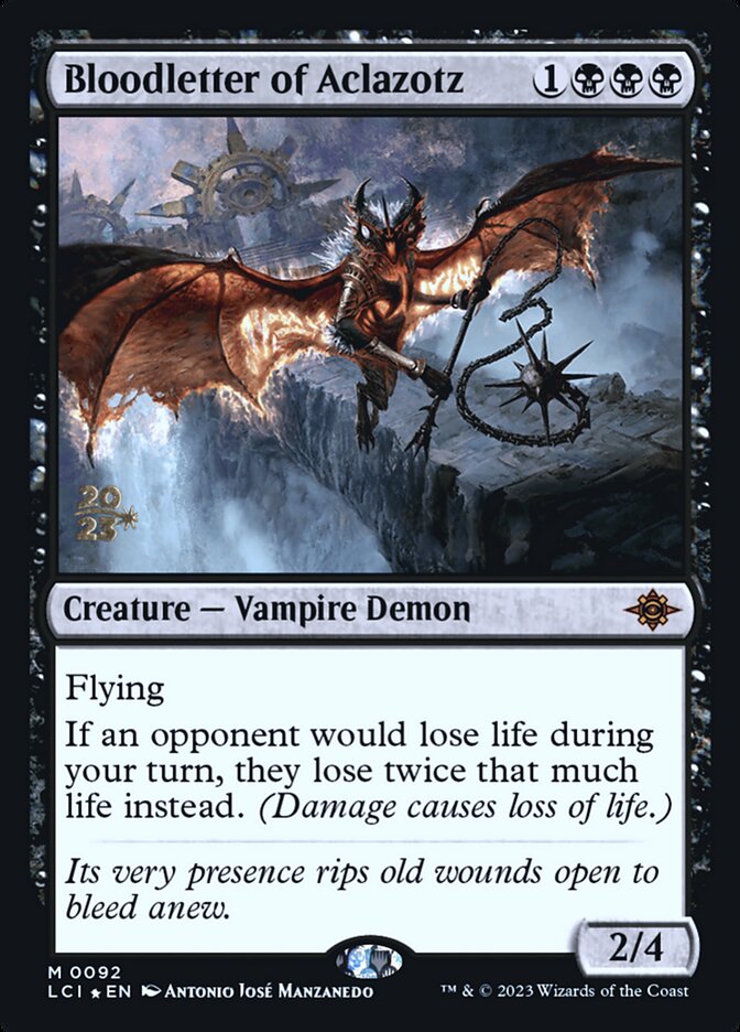 Bloodletter of Aclazotz PLCI-92S The Lost Caverns of Ixalan Promos Magic card