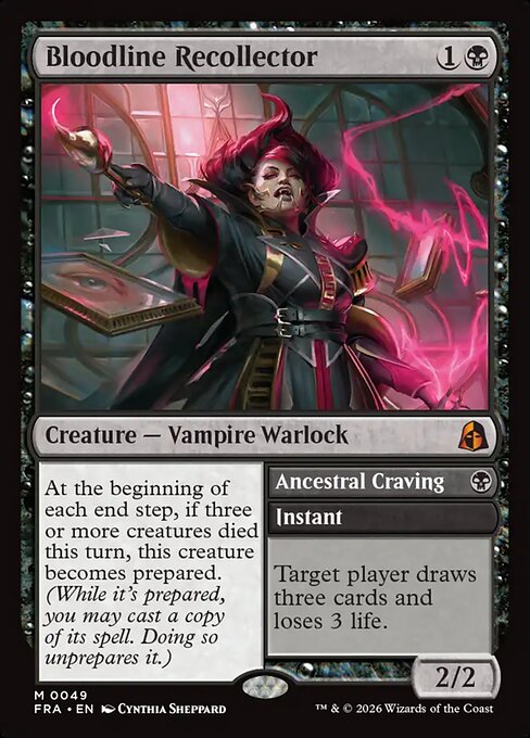 Bloodline Recollector // Ancestral Craving FRA-49 Reality Fracture Magic card
