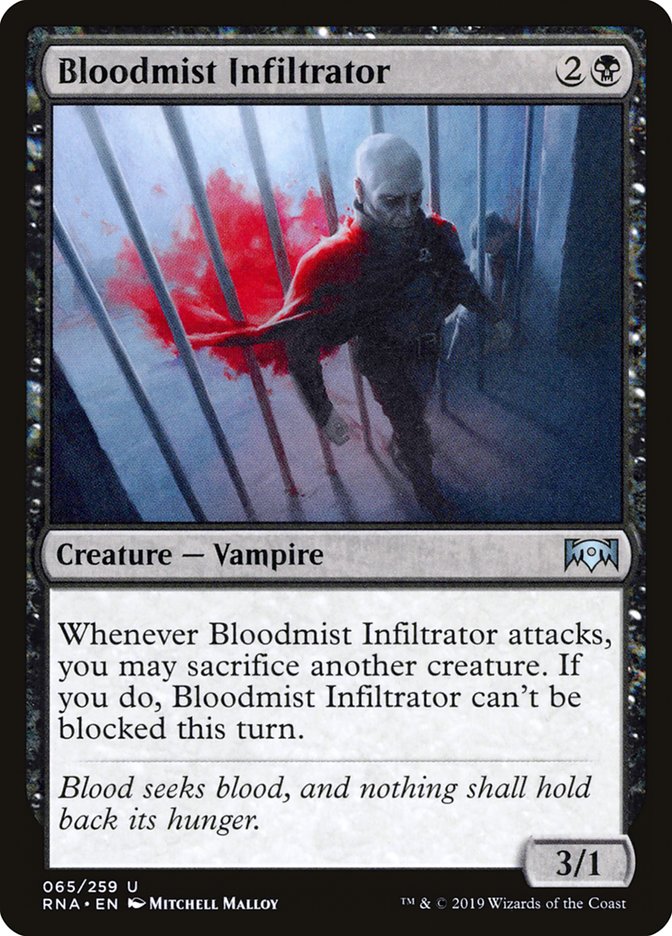 Bloodmist Infiltrator RNA-65 Ravnica Allegiance Magic card