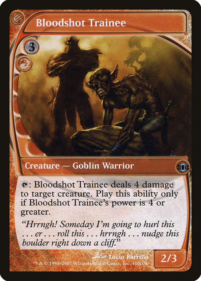 Bloodshot Trainee FUT-110 Future Sight Magic card