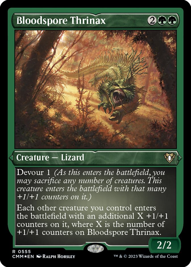 Bloodspore Thrinax CMM-555 Commander Masters Magic card