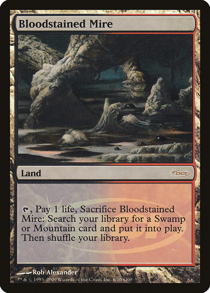 Bloodstained Mire G09-6 Judge Gift Cards 2009 Magic card