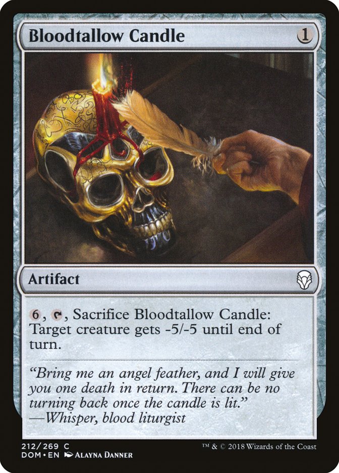 Bloodtallow Candle DOM-212 Dominaria Magic card