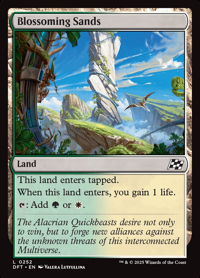 Blossoming Sands DFT-252 Aetherdrift Magic card