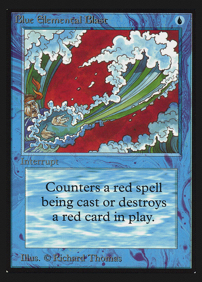 Blue Elemental Blast CEI-50 Intl. Collectors' Edition Magic card