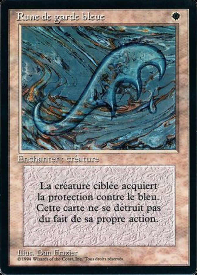 Blue Ward FBB-7 Foreign Black Border Magic card