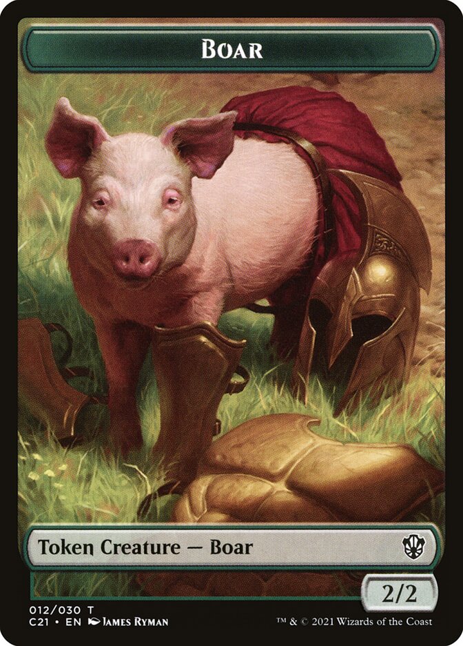 Boar TC21-12 Commander 2021 Tokens Magic card