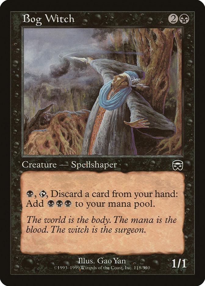 Bog Witch MMQ-118 Mercadian Masques Magic card
