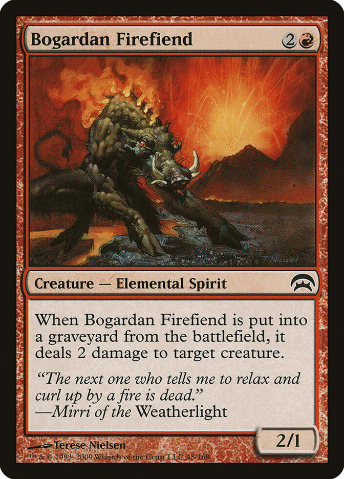 Bogardan Firefiend HOP-48 Planechase Magic card
