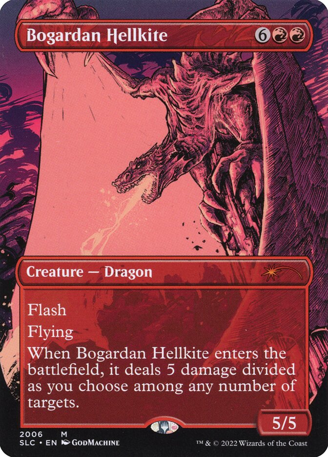 Bogardan Hellkite SLC-2006 Secret Lair 30th Anniversary Countdown Kit Magic card