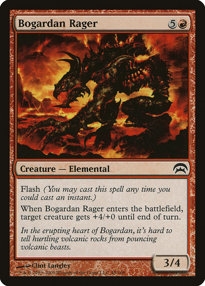 Bogardan Rager HOP-49 Planechase Magic card