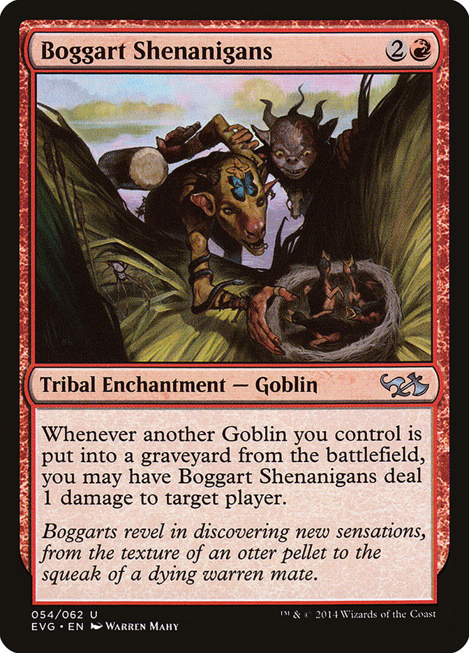 Boggart Shenanigans EVG-54 Duel Decks Anthology: Elves vs. Goblins Magic card