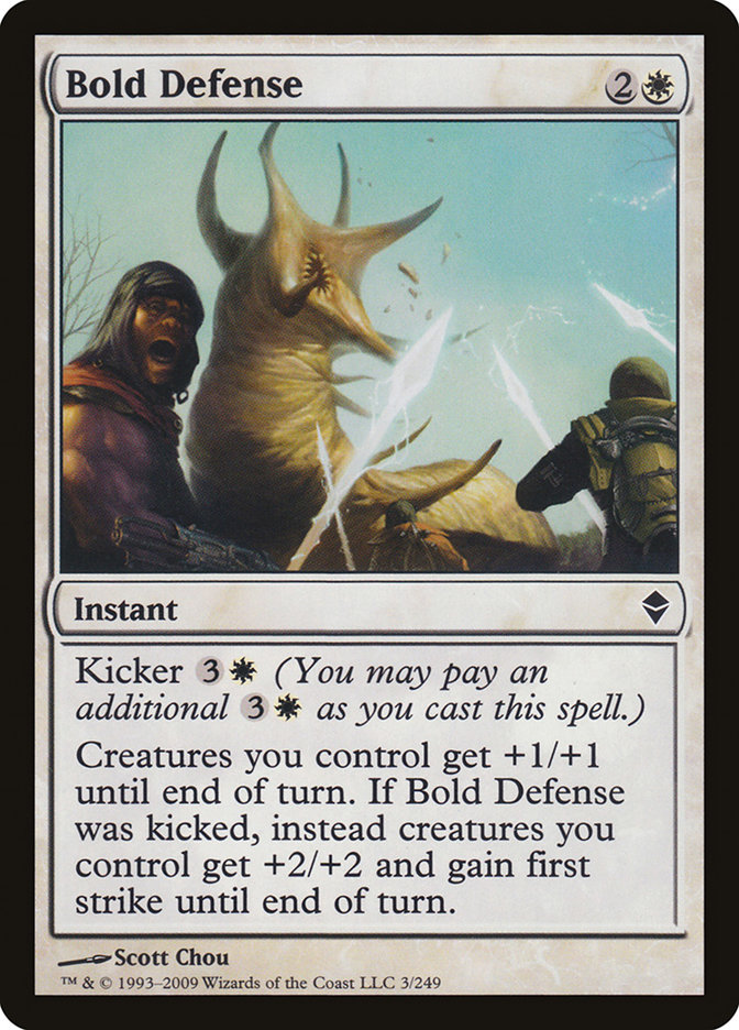 Bold Defense ZEN-3 Zendikar Magic card