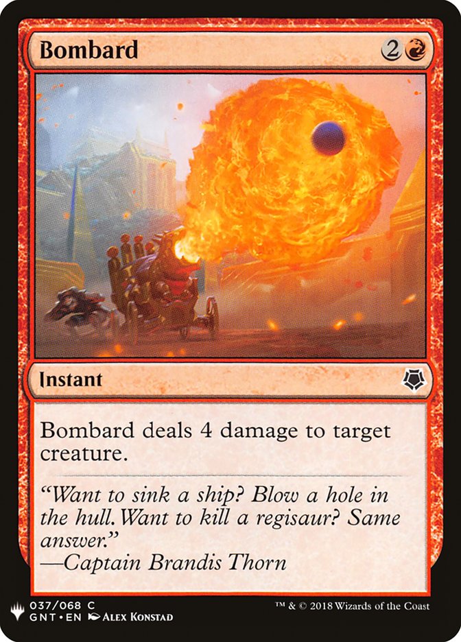 Bombard PLST-GNT-37 The List Magic card