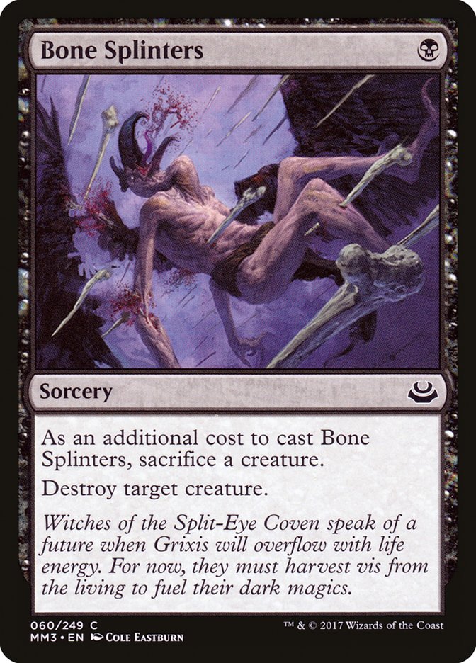 Bone Splinters MM3-60 Modern Masters 2017 Magic card