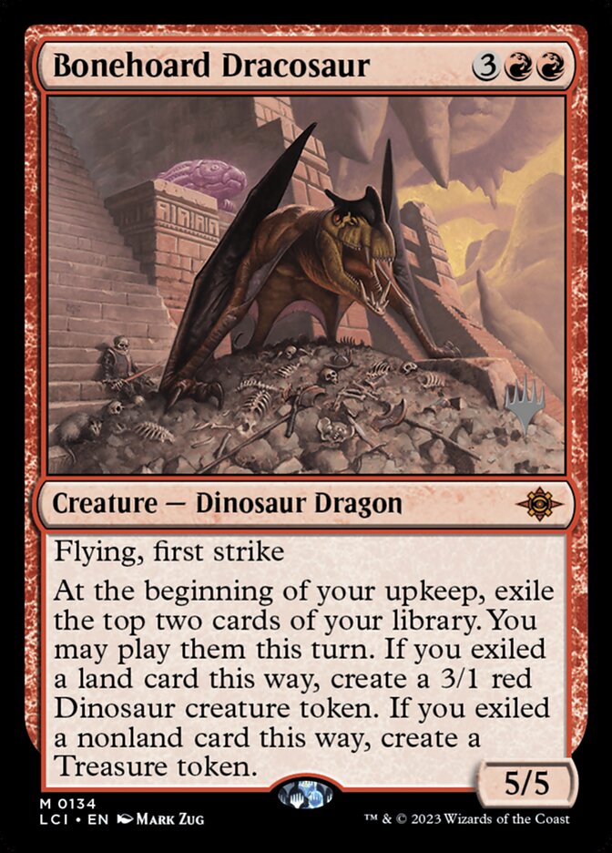 Bonehoard Dracosaur PLCI-134P The Lost Caverns of Ixalan Promos Magic card