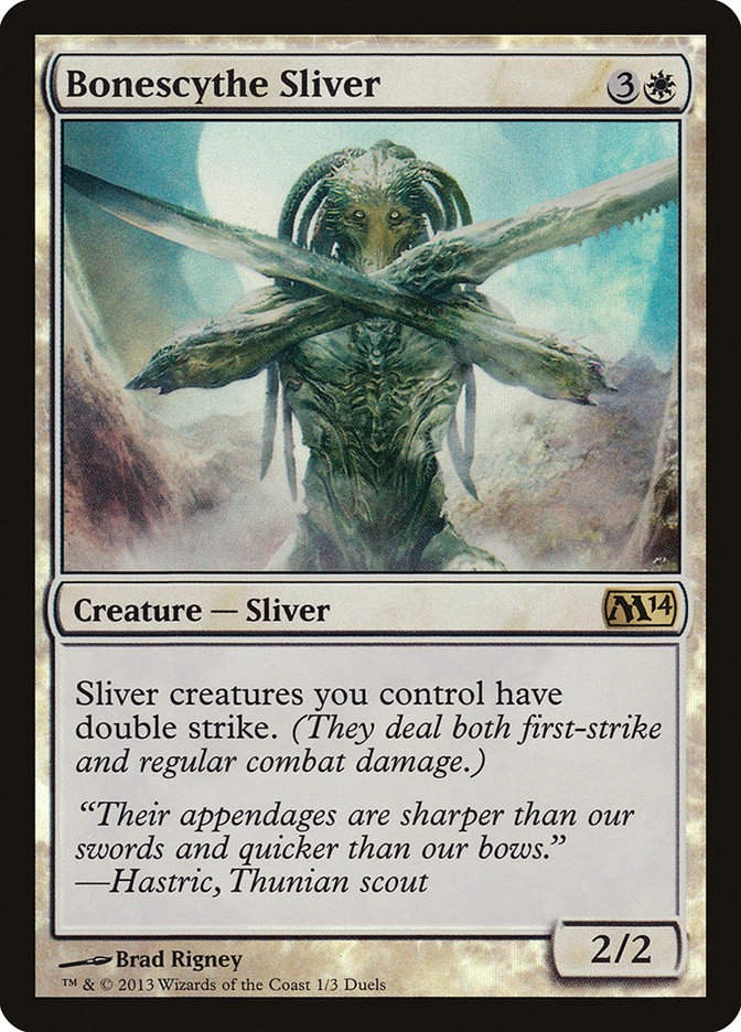 Bonescythe Sliver PDP14-1 Duels of the Planeswalkers 2014 Promos Magic card