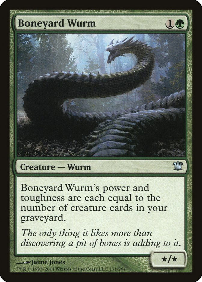 Boneyard Wurm ISD-171 Innistrad Magic card