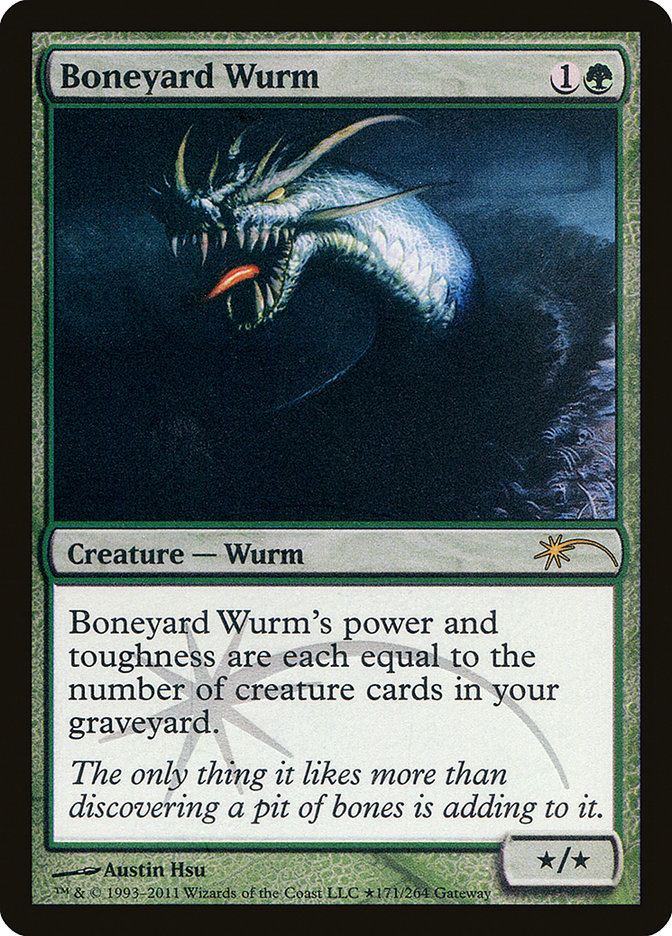 Boneyard Wurm PW11-84 Wizards Play Network 2011 Magic card