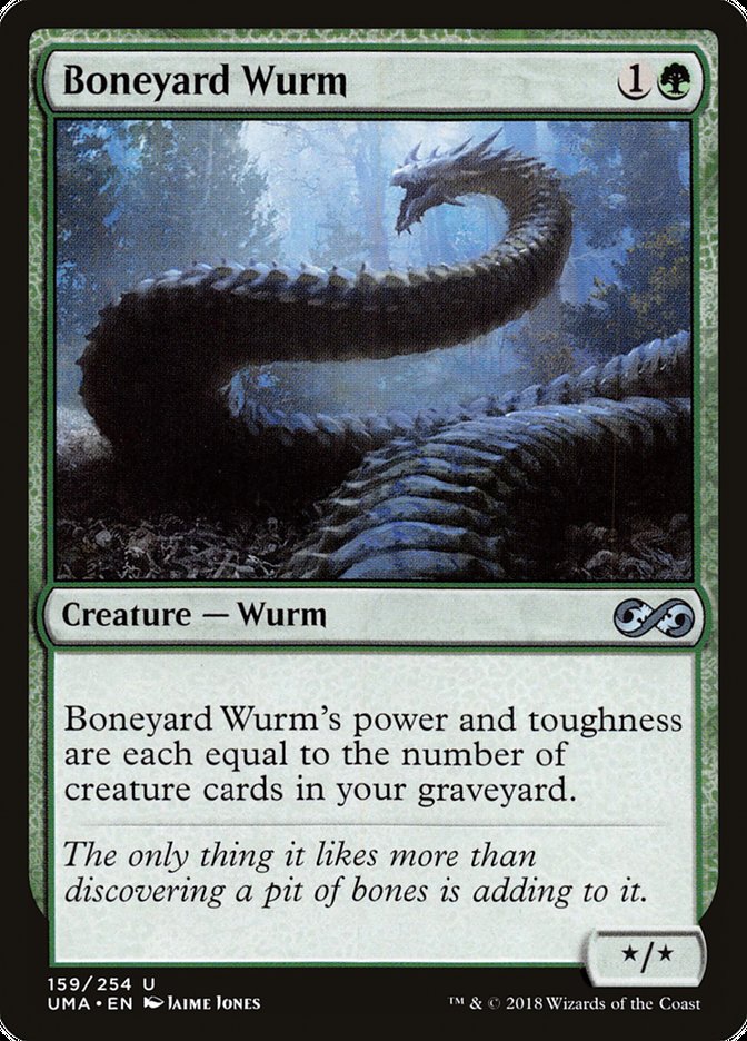 Boneyard Wurm UMA-159 Ultimate Masters Magic card