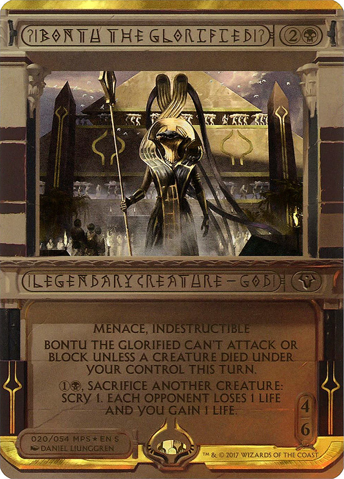 Bontu the Glorified MP2-20 Amonkhet Invocations Magic card