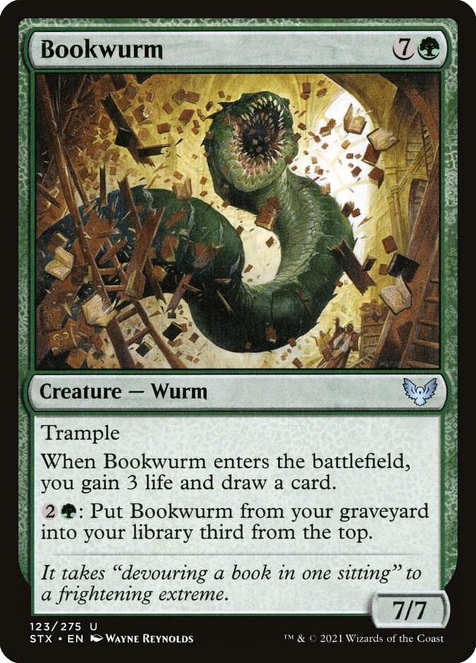 Bookwurm STX-123 Strixhaven: School of Mages Magic card