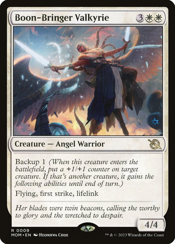Boon-Bringer Valkyrie MOM-9 March of the Machine Magic card