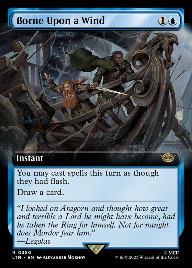 Borne Upon a Wind LTR-350 The Lord of the Rings: Tales of Middle-earth Magic card