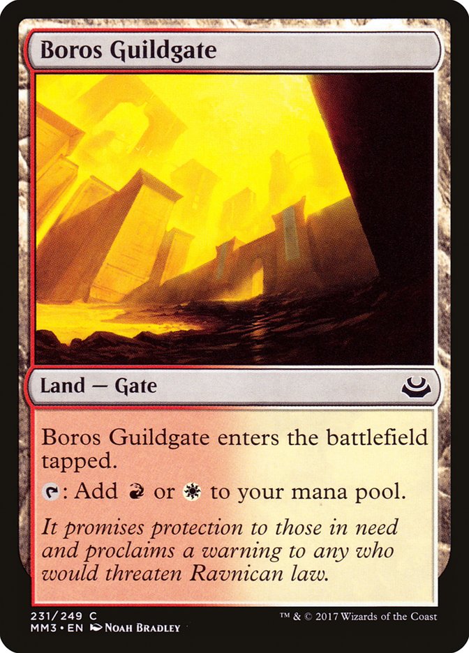 Boros Guildgate MM3-231 Modern Masters 2017 Magic card