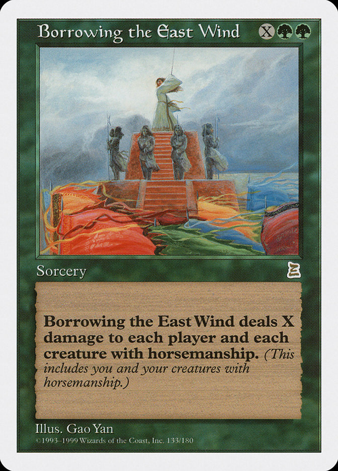 Borrowing the East Wind PTK-133 Portal Three Kingdoms Magic card