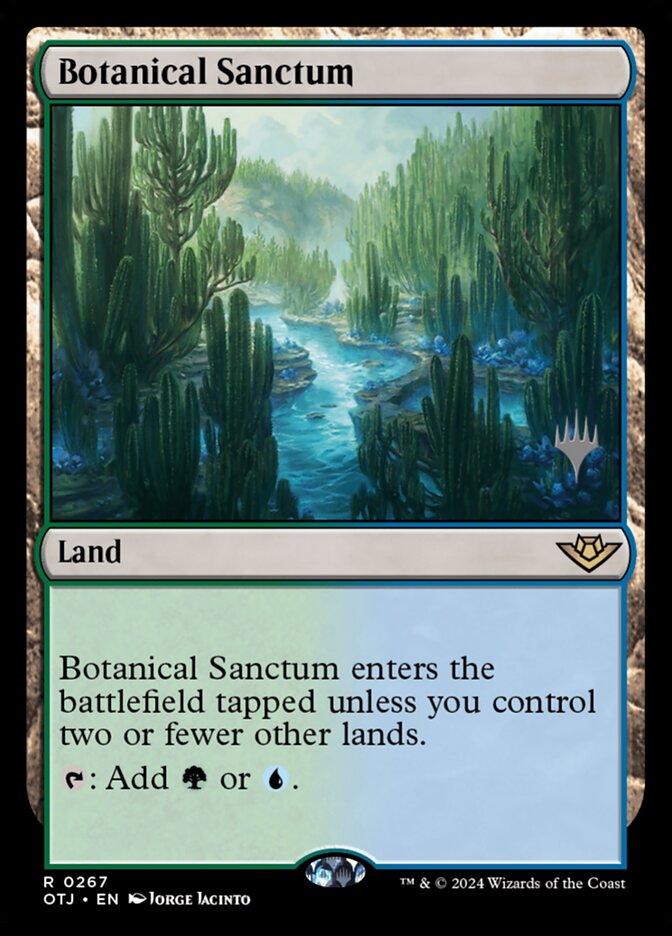 Botanical Sanctum POTJ-267P Outlaws of Thunder Junction Promos Magic card
