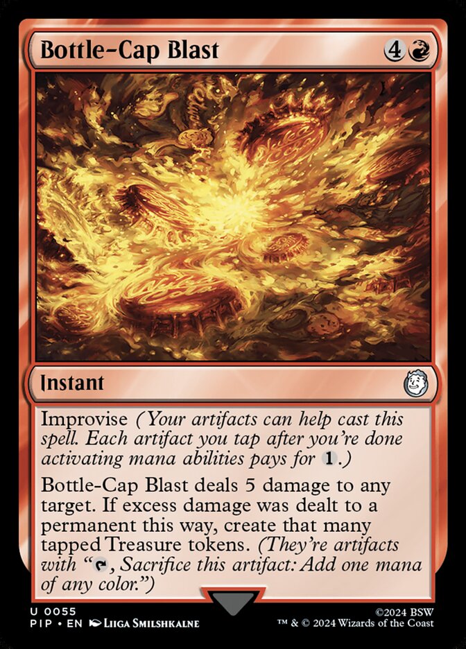 Bottle-Cap Blast PIP-55 Fallout Magic card