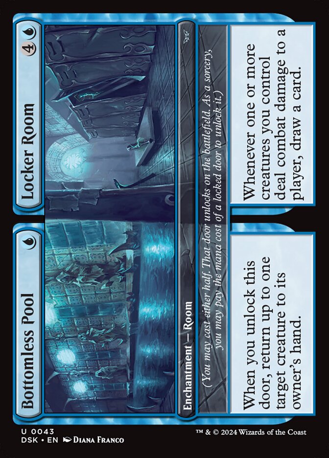 Bottomless Pool // Locker Room DSK-43 Duskmourn: House of Horror Magic card
