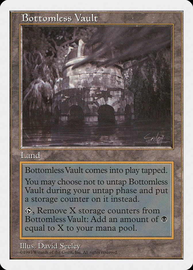 Bottomless Vault 5ED-411 Fifth Edition Magic card