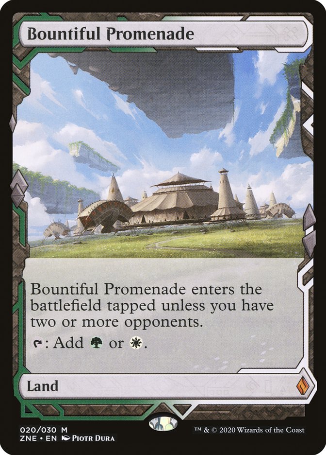 Bountiful Promenade ZNE-20 Zendikar Rising Expeditions Magic card