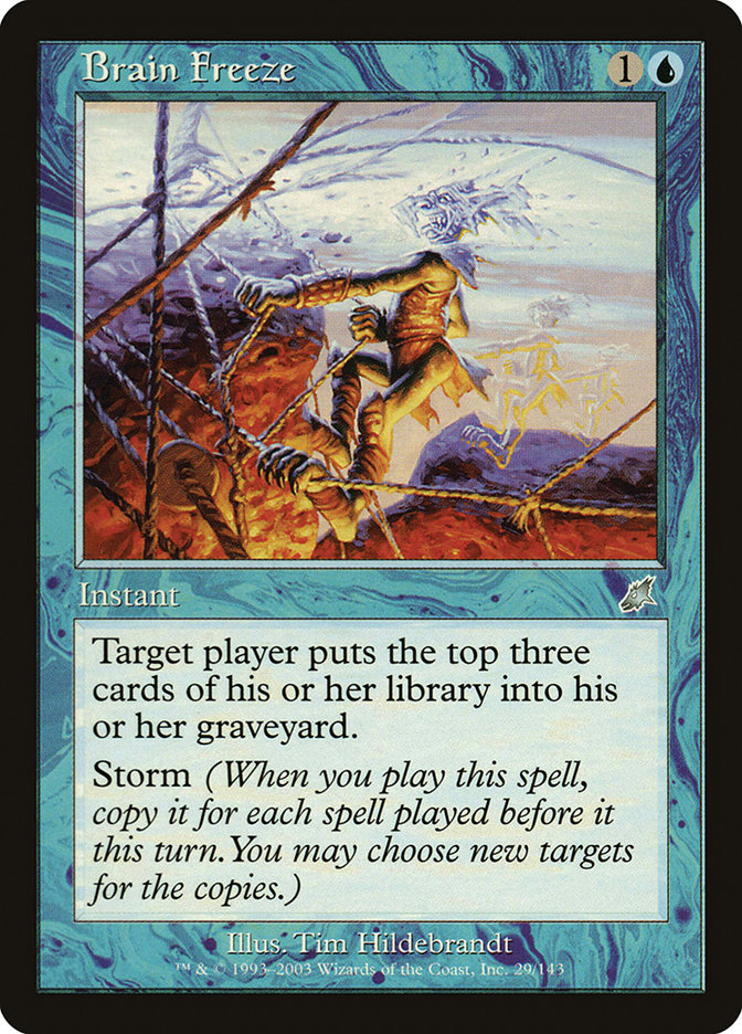 Brain Freeze SCG-29 Scourge Magic card