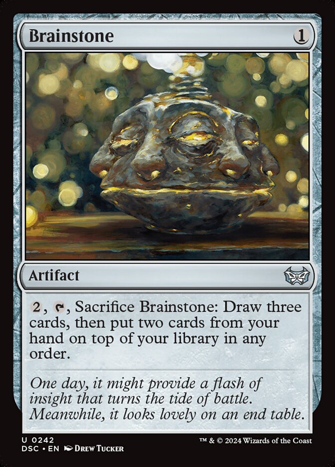 Brainstone DSC-242 Duskmourn: House of Horror Commander Magic card