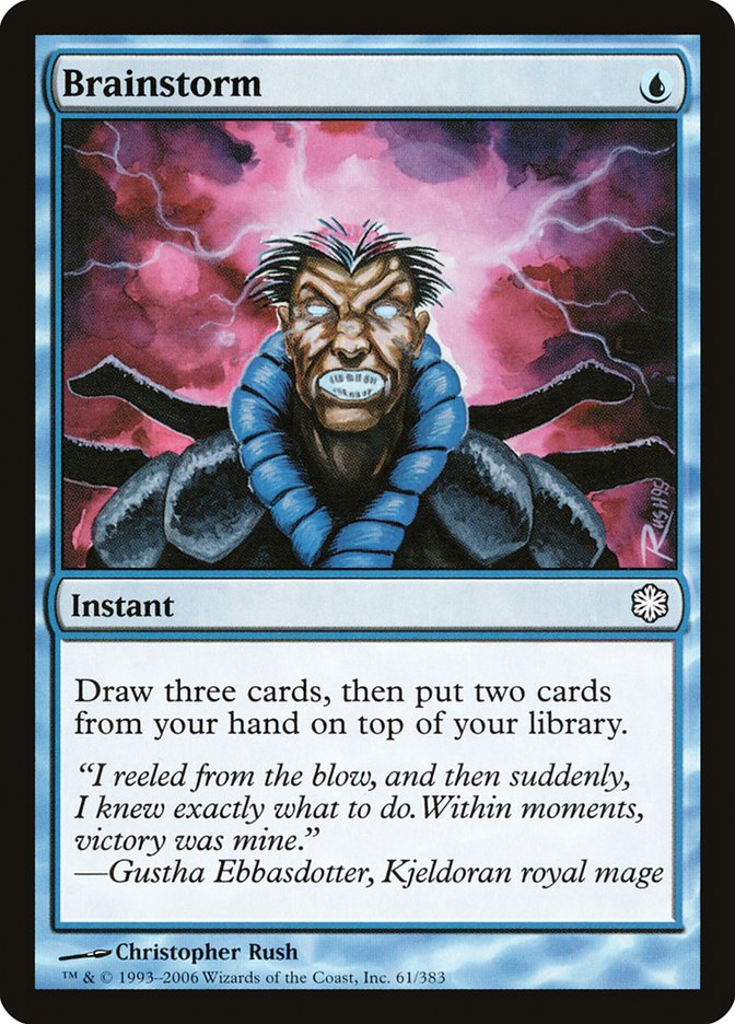 Brainstorm CST-61 Coldsnap Theme Decks Magic card