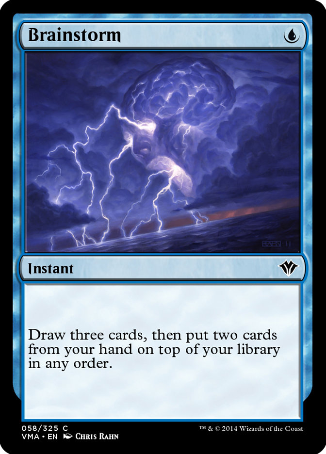 Brainstorm VMA-58 Vintage Masters Magic card