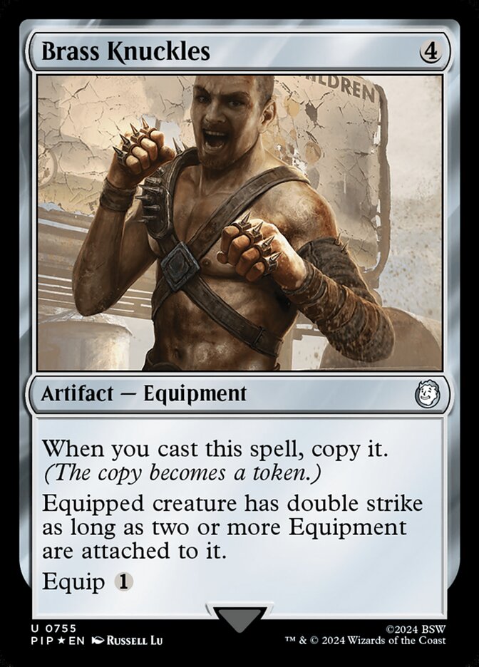 Brass Knuckles PIP-755 Fallout Magic card