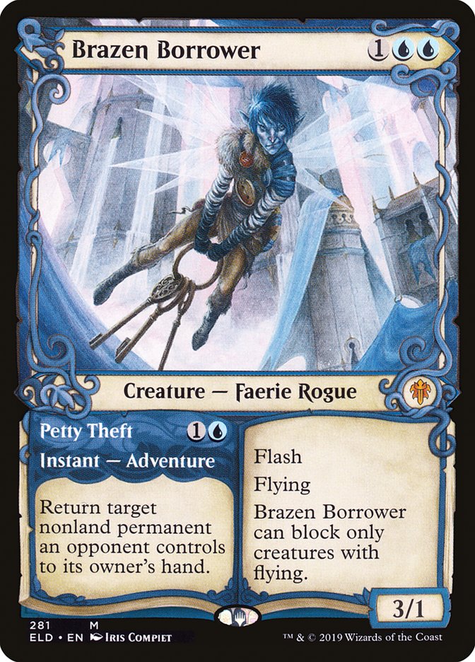 Brazen Borrower // Petty Theft ELD-281 Throne of Eldraine Magic card