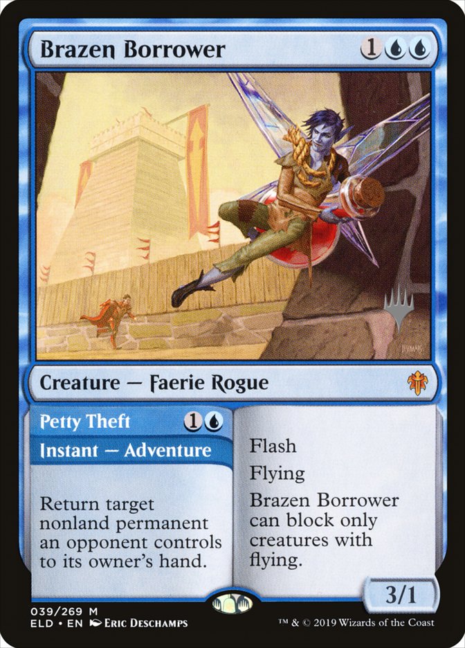 Brazen Borrower // Petty Theft PELD-39P Throne of Eldraine Promos Magic card