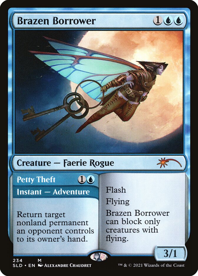 Brazen Borrower // Petty Theft SLD-234 Secret Lair Drop Magic card